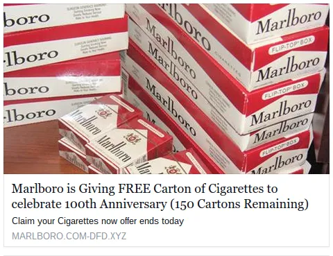 Get 2-Free Marlboro Cigarette Carton To Celebrate 110th Birthday